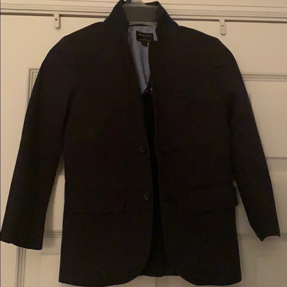 Boys preppy navy blue blazer.